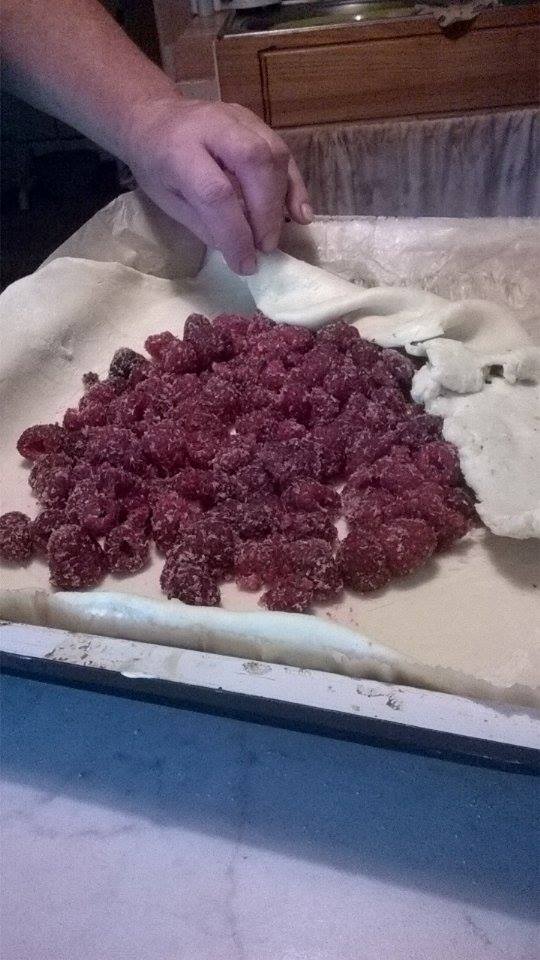 Málnás galette