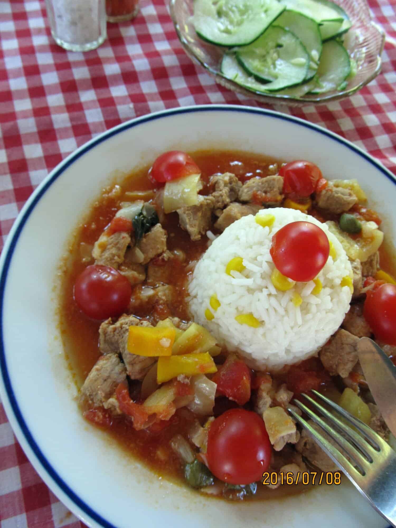 Mediterrán serés ragu