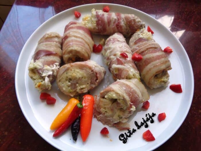Duplán baconos karajszeletek