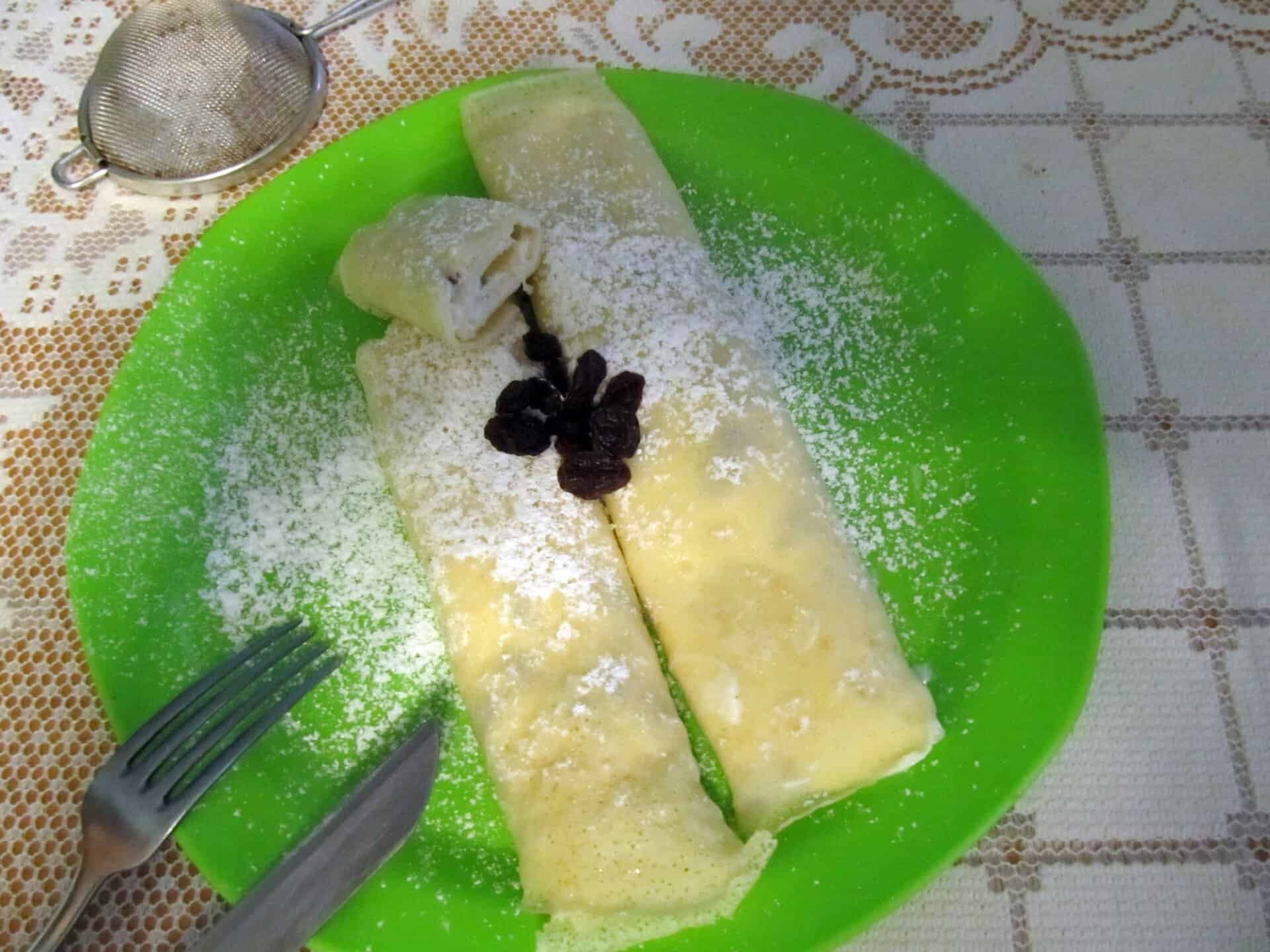 Túrós palacsinta rizslisztes