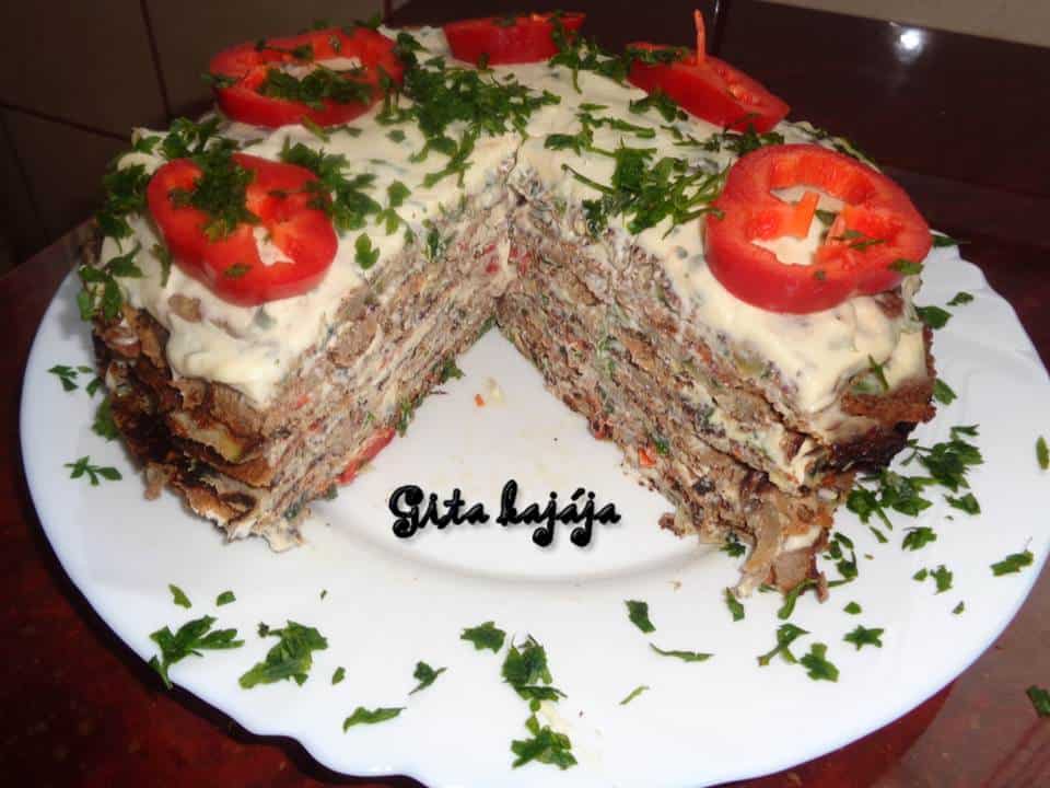 Cukkinis sós torta