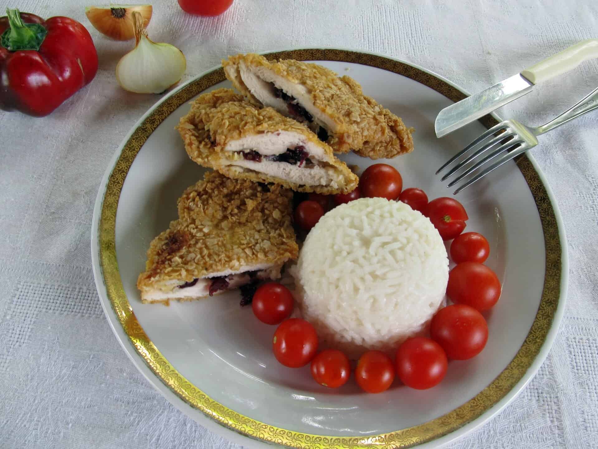 Aszal vörösáfonyával töltött pulykamell