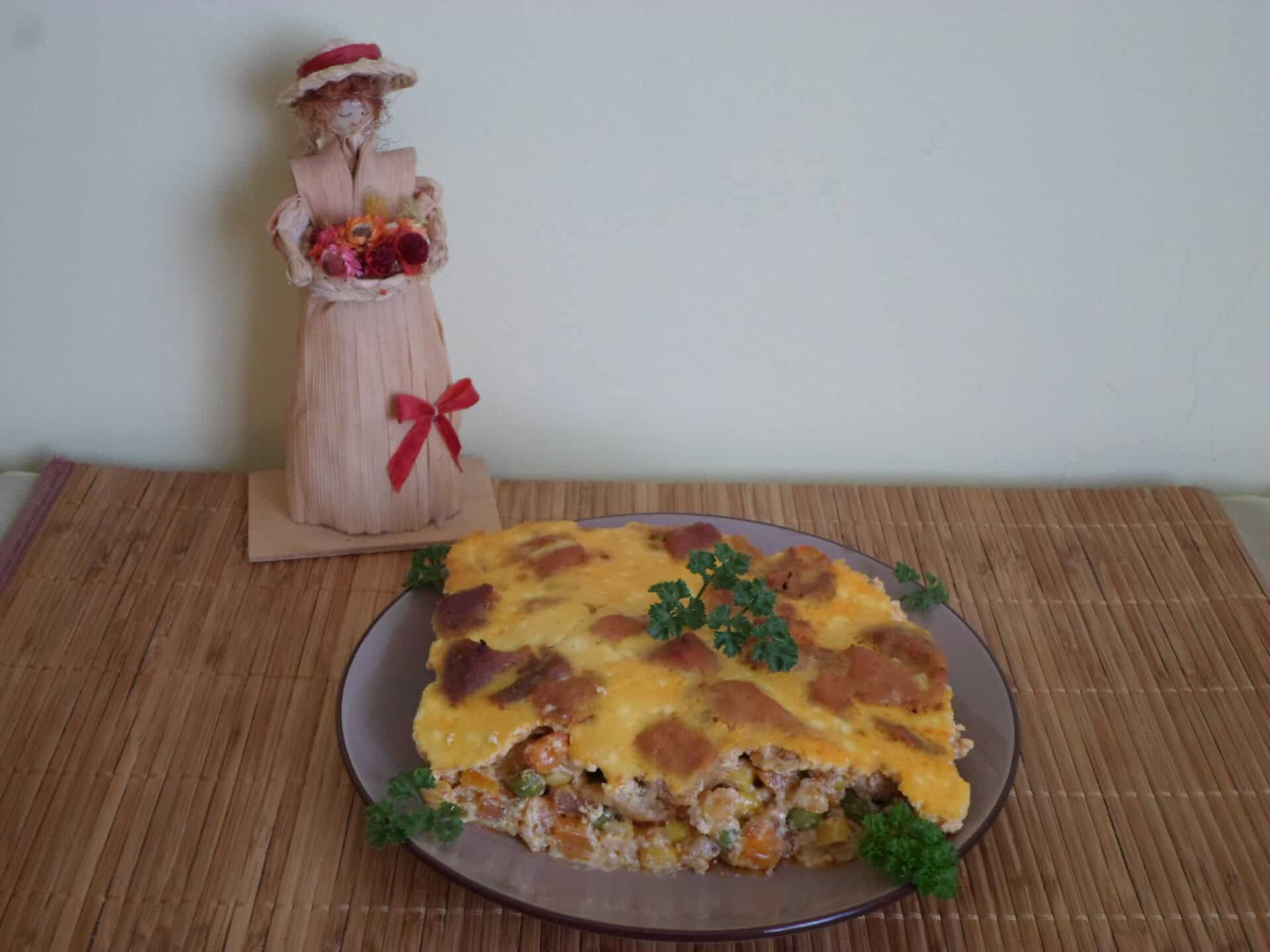 Tojásos-zöldséges hús