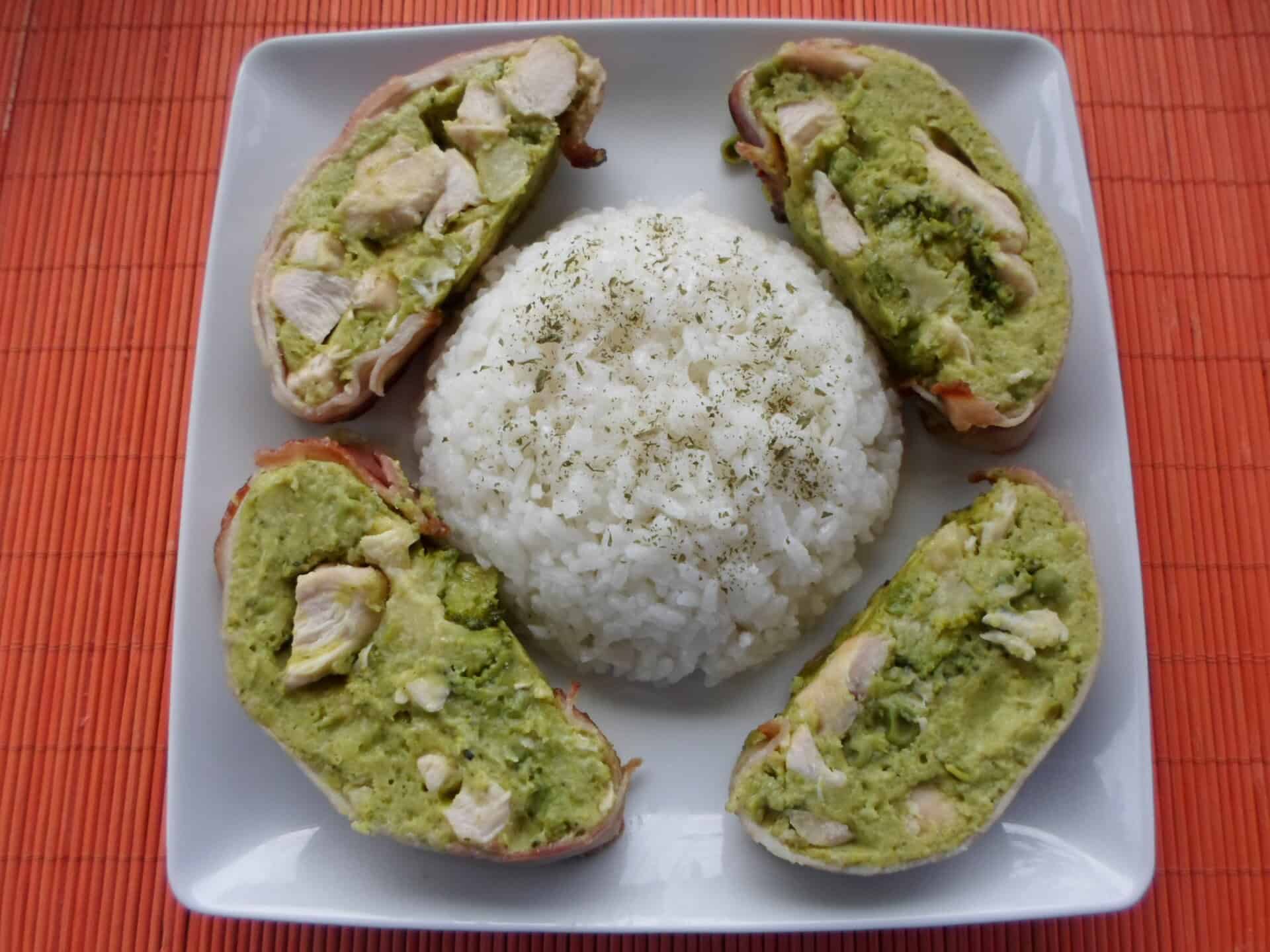 Zöldséges pulykahúsos alagút