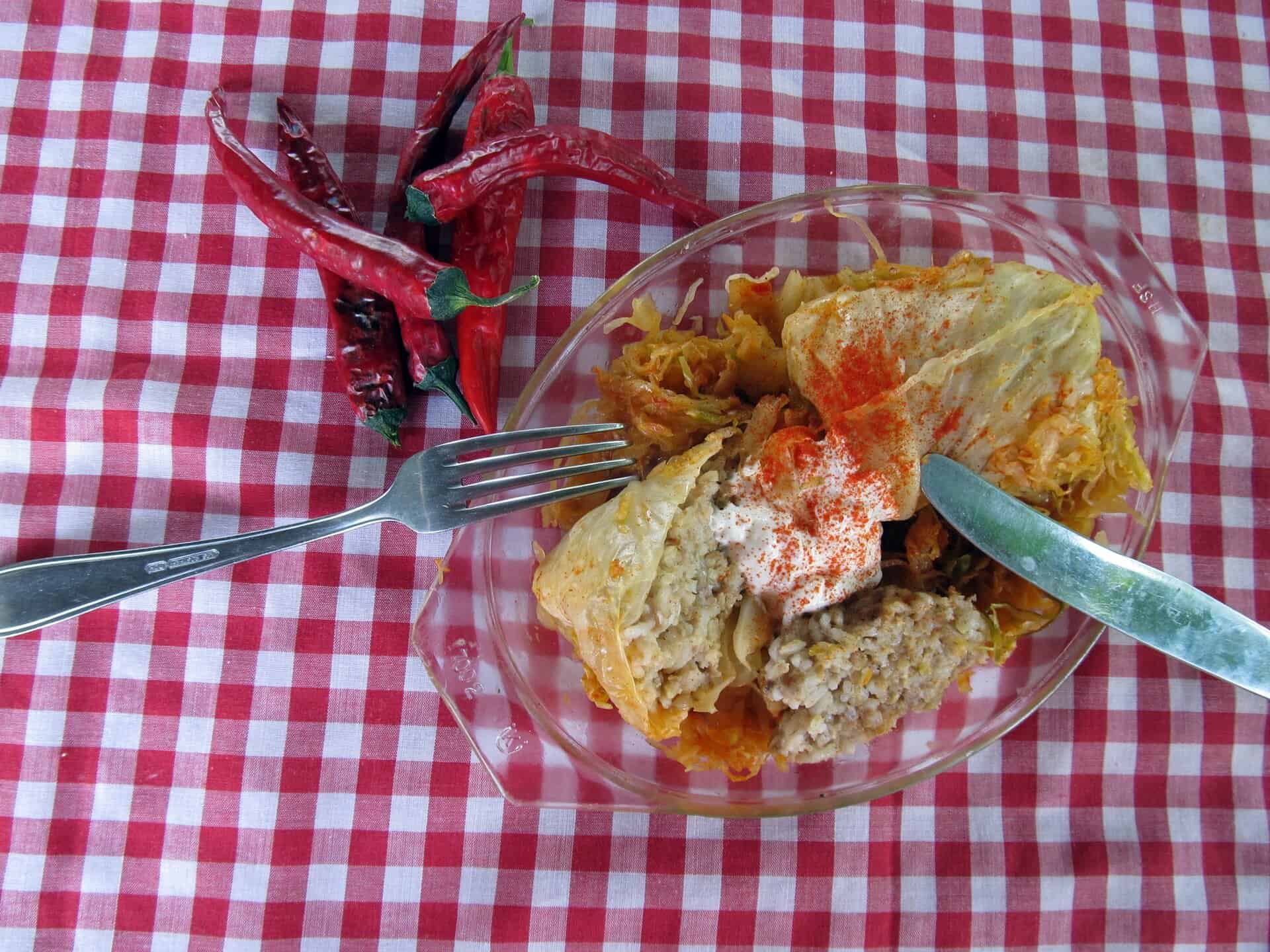 Töltött káposzta, a sütőből