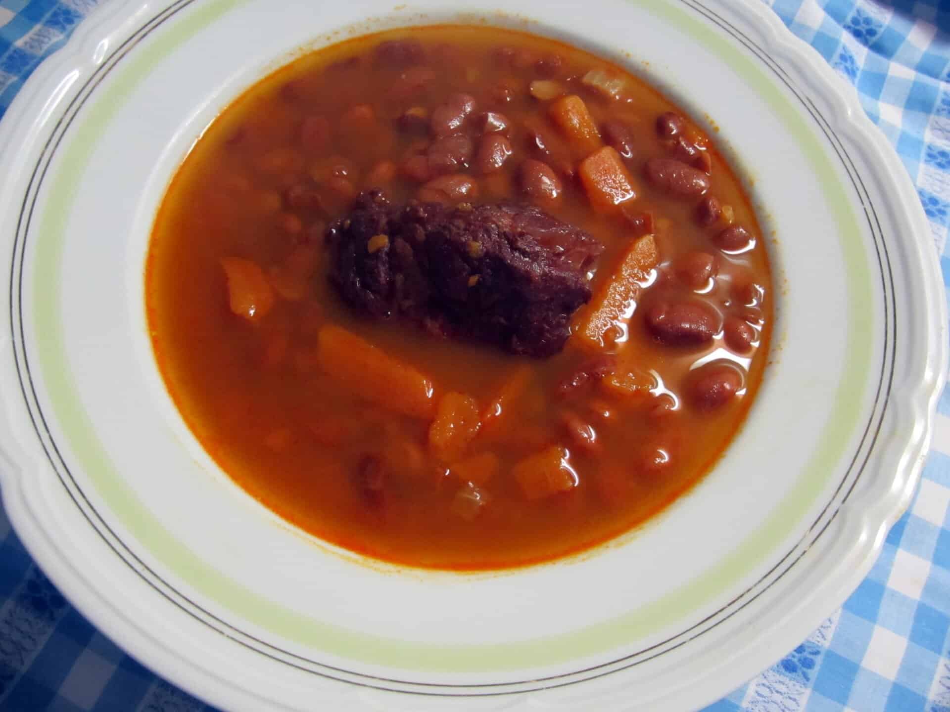 Jókai bableves, kuktában, gluténmentesen