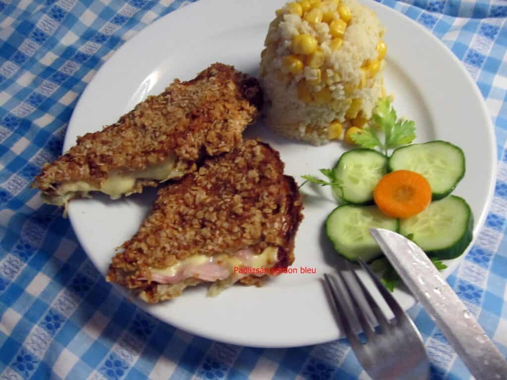 Padlizsán Cordon Bleu – zabpehely kabátban