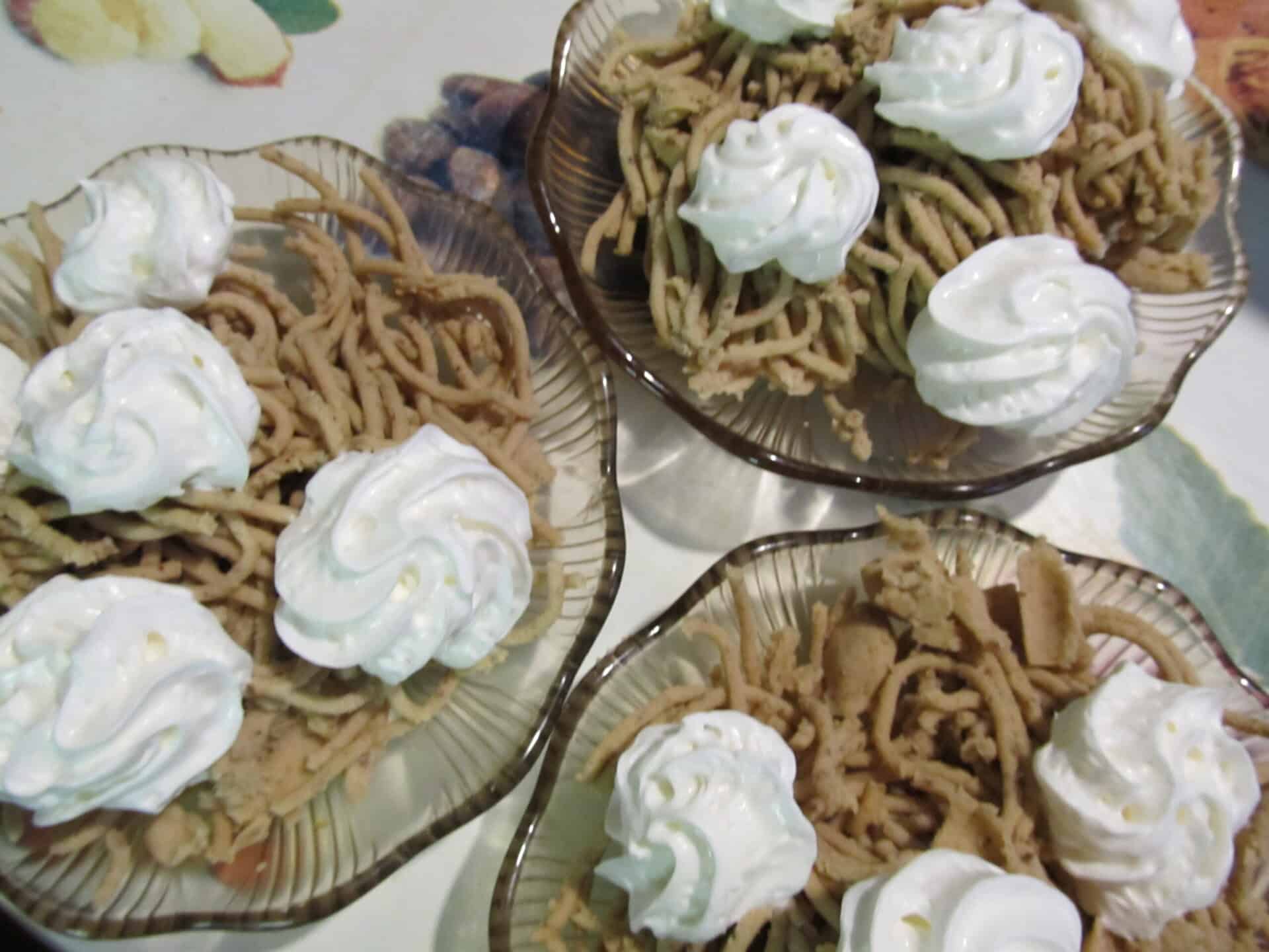 Gesztenye püré, szelíd gesztenyéből