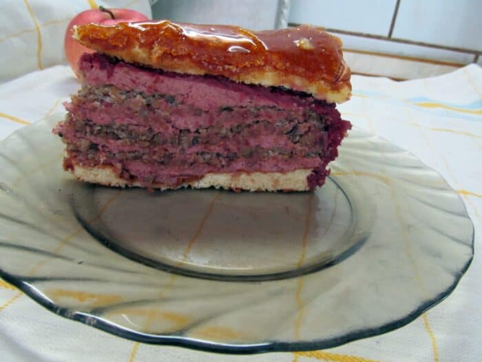 Meggyes dobos torta