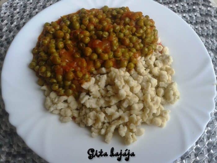 Zöldborsó pörkölt