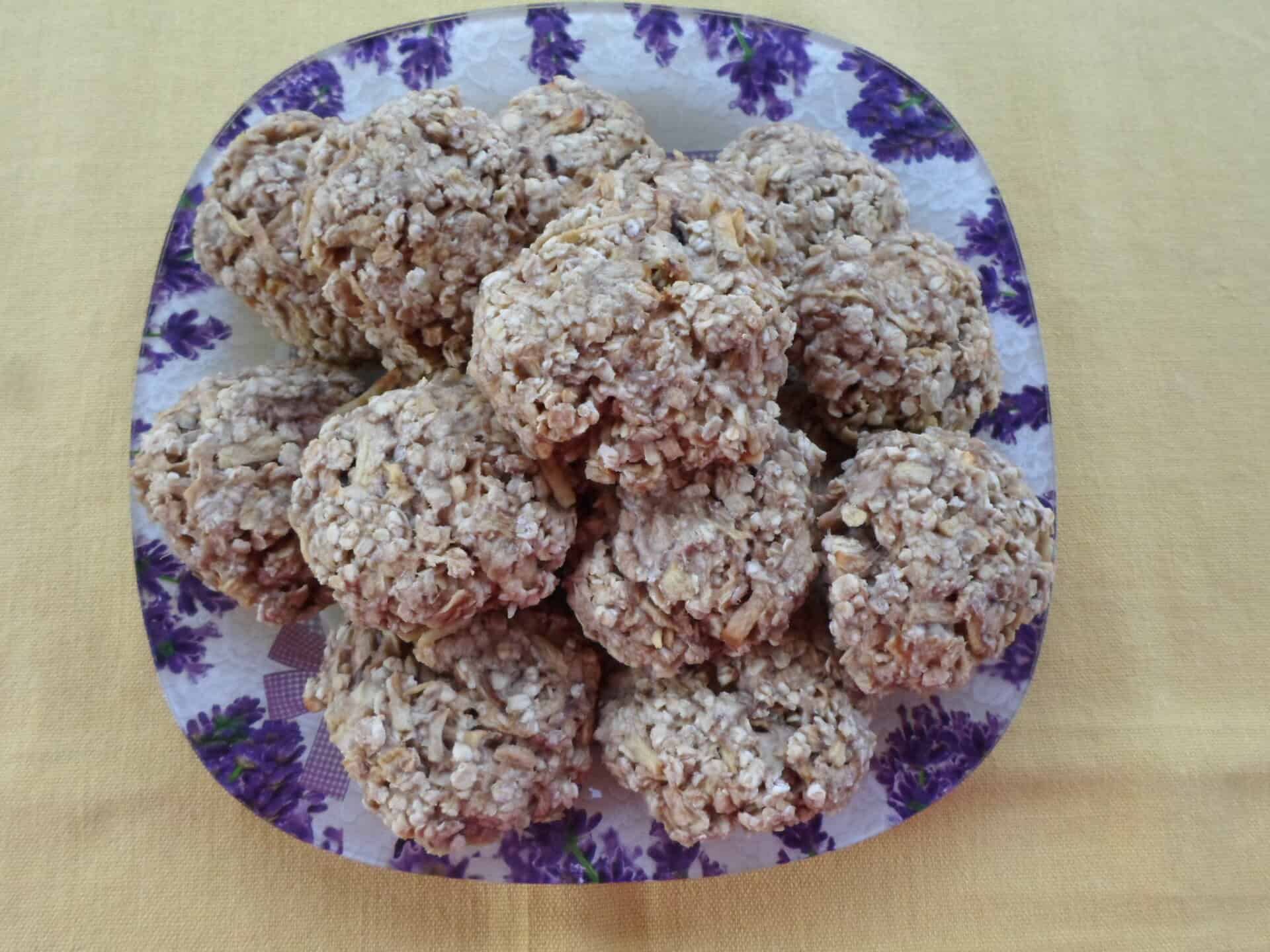 Almás-banános zabpelyhes keksz