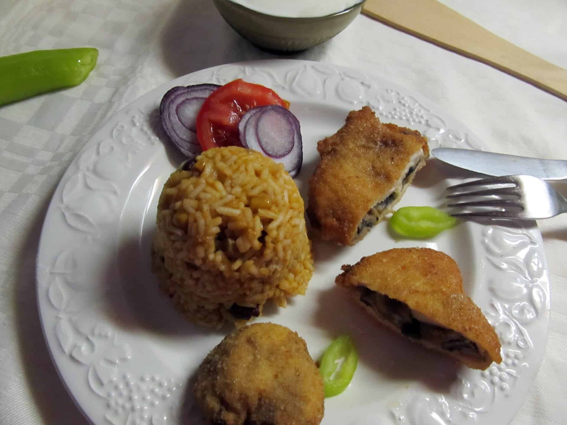 Gombával töltött csirke