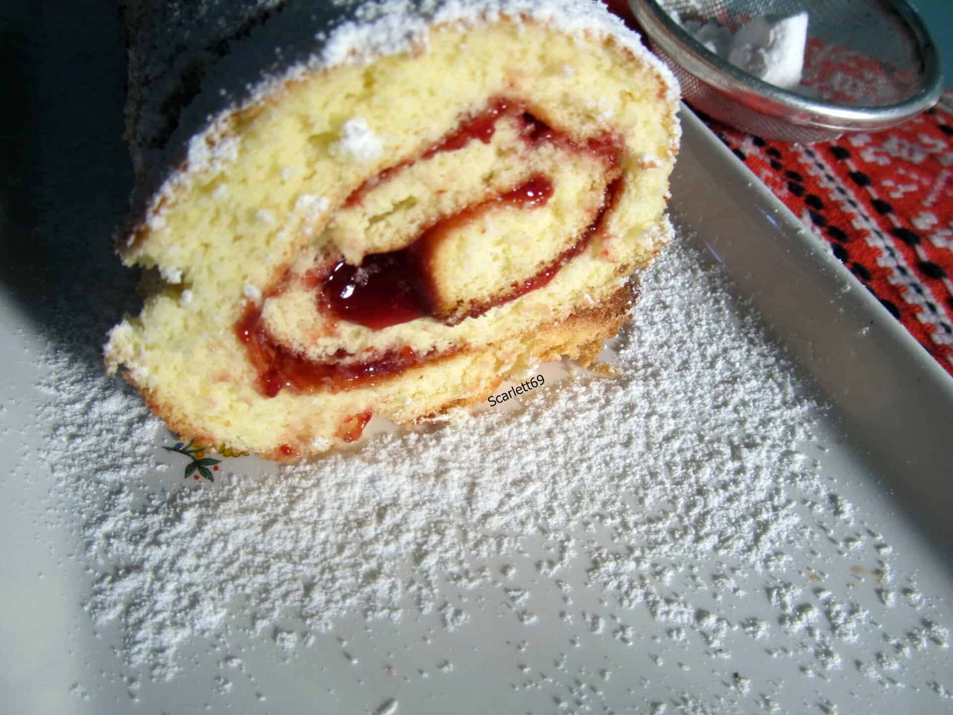 Piskótatekercs rizslisztből