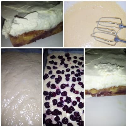 Habos meggyes piskóta