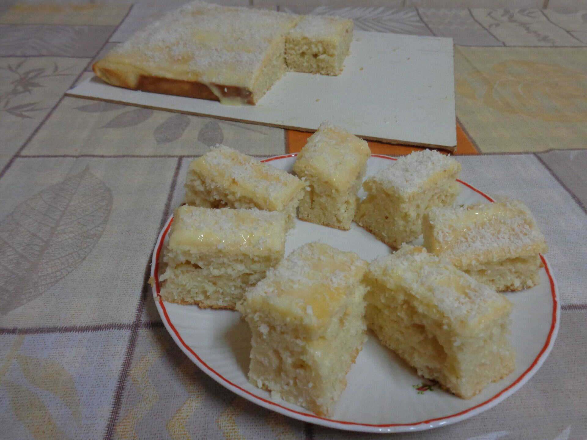 Kókuszos kevert vaníliapudinggal