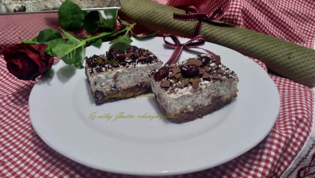 Meggyes mákos habos szelet  Zsanette módra