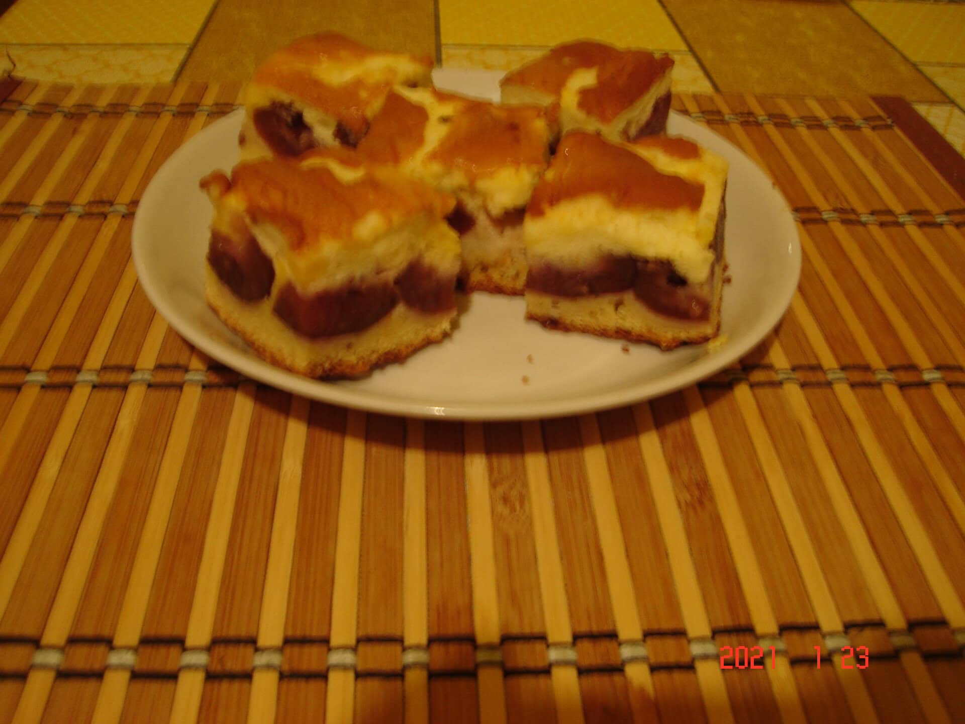 Krémes szilvás pite