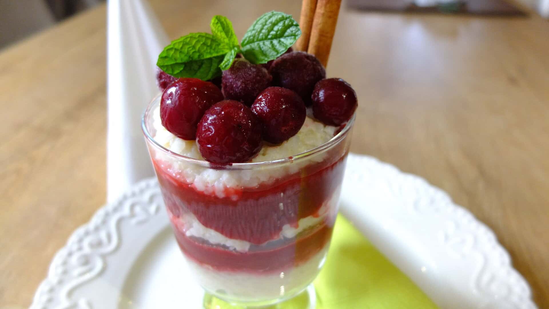 Meggyes rizspuding egyszerűen