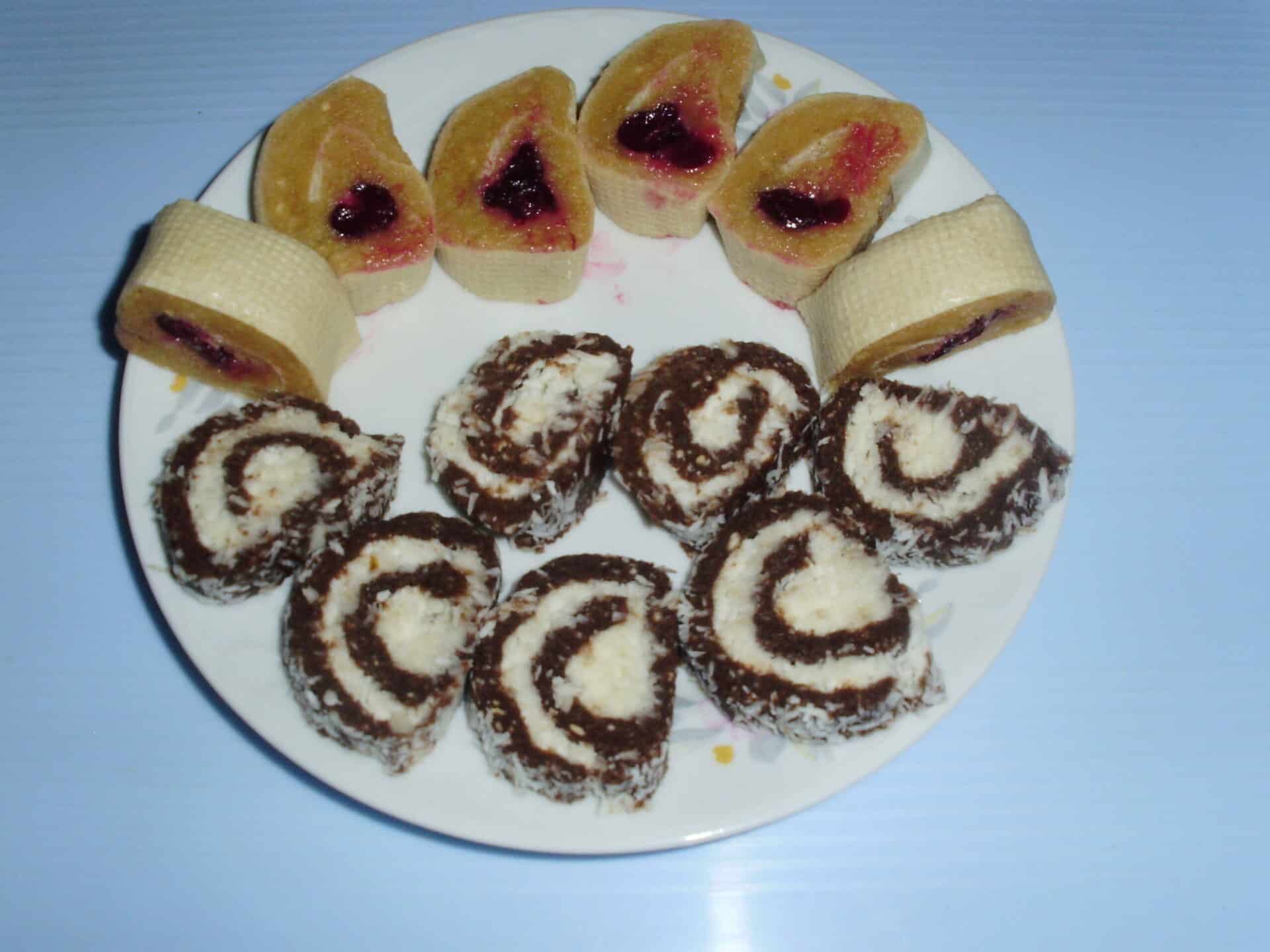 Kókusz tekercs vajkrémmel