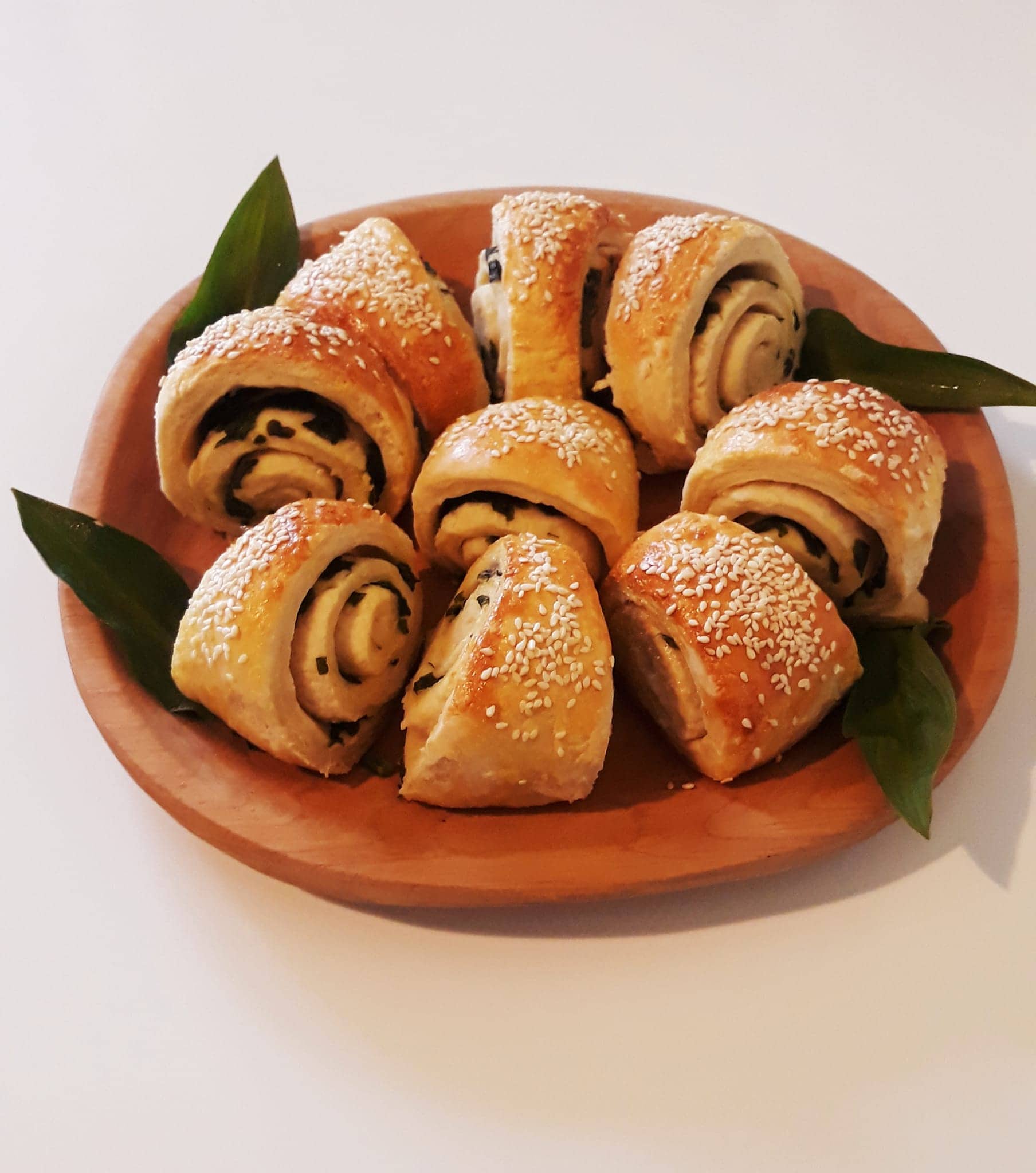 Medvehagymás-szezámmagos hajtovány