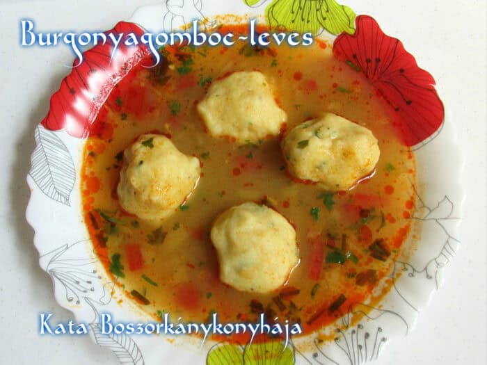 Burgonyagombóc-leves (gluténmentes)
