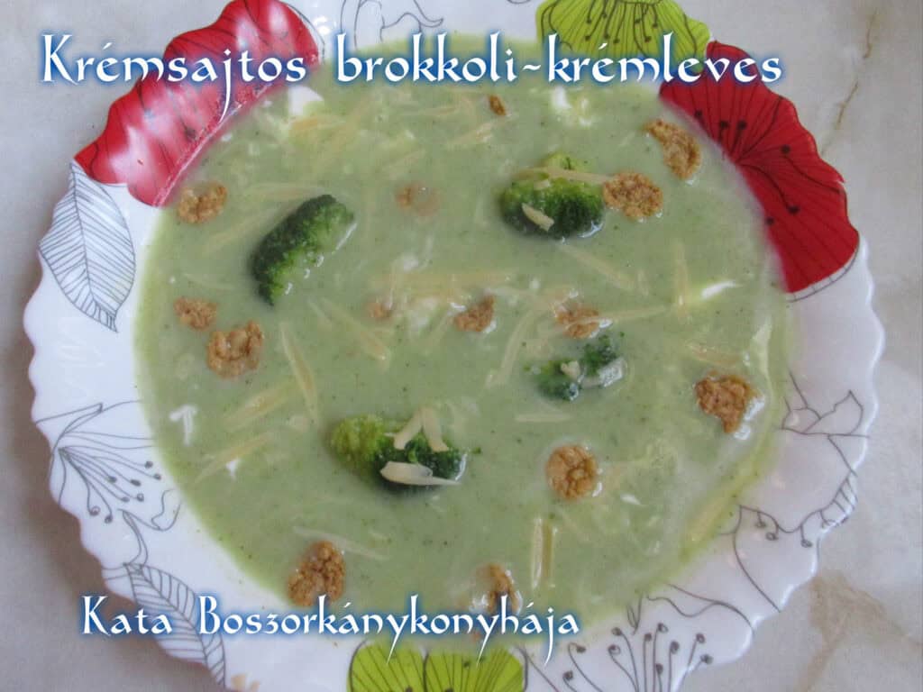 Krémsajtos brokkolikrémleves