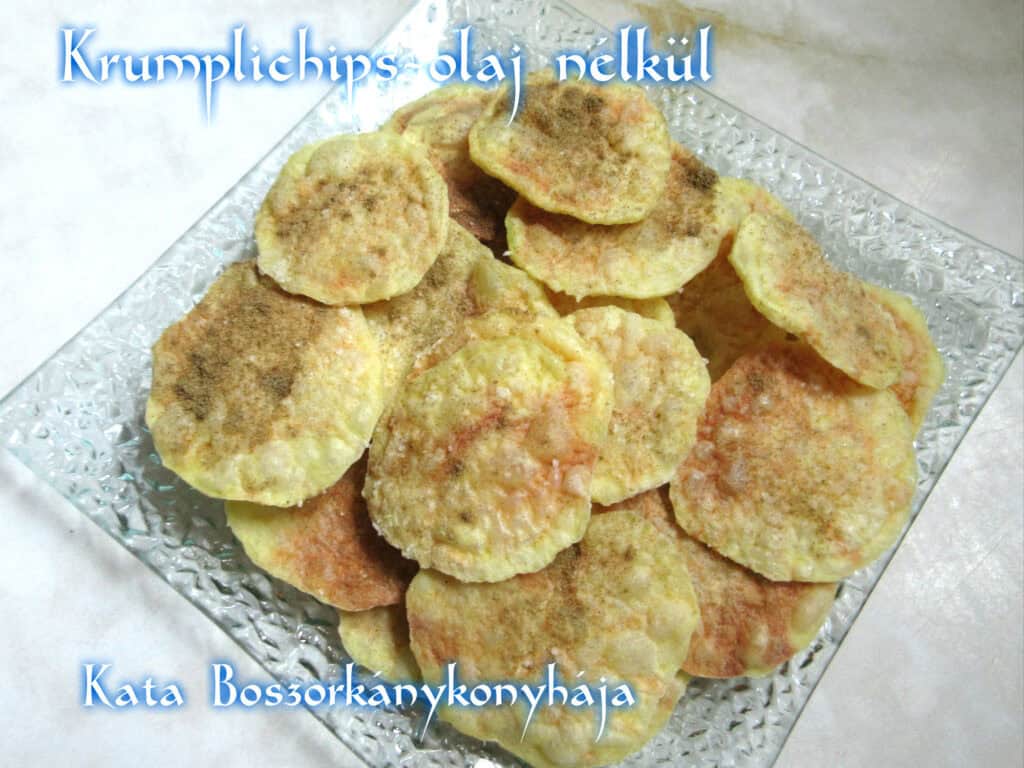 Krumplichips olaj nélkül sütve