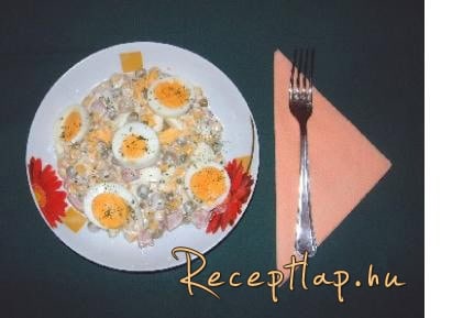 Kapros hússaláta gyöngyhagymával