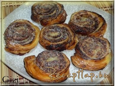 Mascarponés-csokoládés csiga.