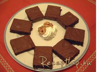 Diós brownie