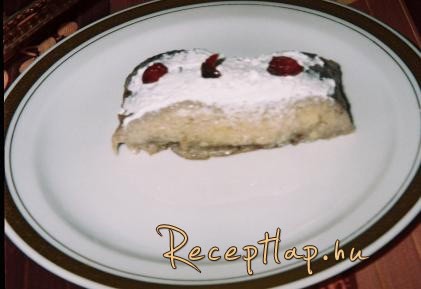 Banántorta  mely csak gyümölcsből készült