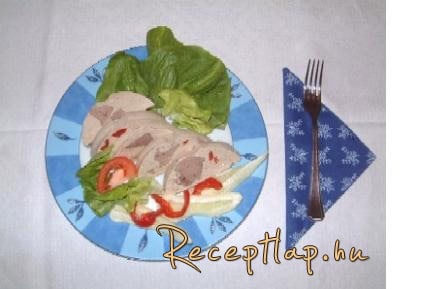 Konyakos csirkemájkocsonya