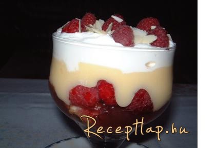 Málnás trifle ( Angol desszert )