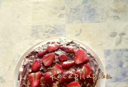 Csokoládés eper torta