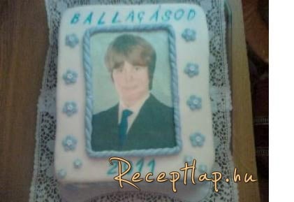 fényképes torta