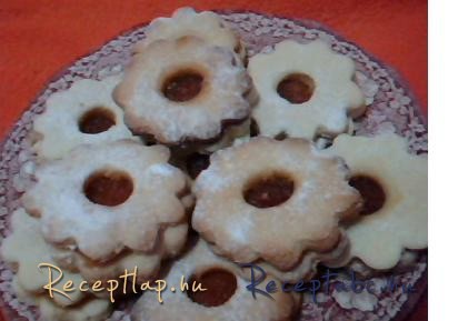 Kókuszos linzer virágok