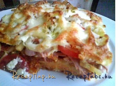 Töki pompos Tante Fanny pizzatésztából