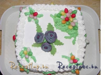 Áfonya torta tojáscukorkával ( Húsvétra )