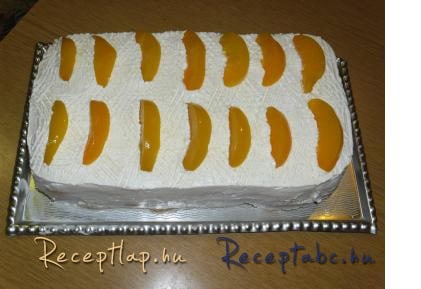 Barackos tejfölös /hideg / torta