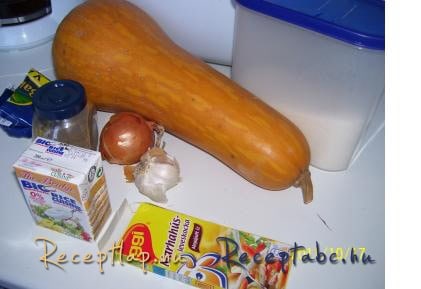 Sütőtökkrém leves