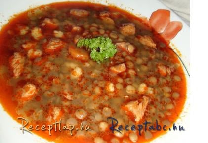 Lencsegulyás