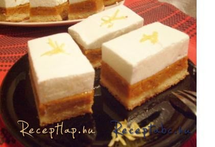 Sütőtökös szelet habbal