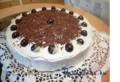 Mascarponés gesztenyekrémes torta 2. változat