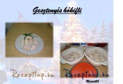 Gesztenyés hókifli
