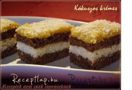 Kókuszos krémes
