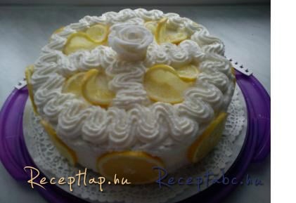 Diabetikus citrom torta