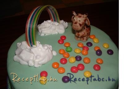 Gyümölcskrémes tejberizs torta
