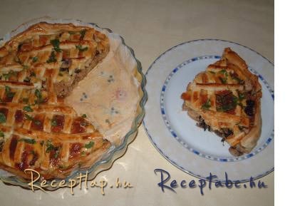 Gombás torta Tante Fanny tésztából