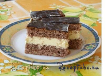 citromos krémes kakaós szelet