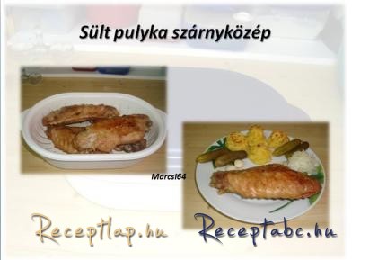 Sült pulyka szárnyközép